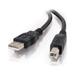 C2G 2m USB 2.0 A/B Cable - Black (6.6ft)