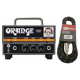 orange micro dark mini valve hybrid 20 watt guitar amp head w/effin tweed cable