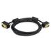 Monoprice Ultra Slim SVGA Super VGA Male to Male Monitor Cable - 6 Feet With Ferrites | 30/32AWG Gold Plated Connector