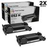 LD Compatible Replacement for Canon 052H 2200C001 High Capacity Black Toner Cartridge 2-Pack for imageCLASS LBP214dw LBP215dw MF424dw MF426dw MF429dw