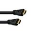 Kentek 75 Feet FT Plenum Rated CMP High Speed HDMI Cable with Ethernet Male to Male M/M 24 AWG Gold-Plated Connector Cord HDTV Monitor Display In-Wall installation Black