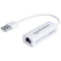 Manhattan USB Fast Ethernet Adapter 10/100 Mbps Fast Ethernet Hi-Speed USB 2.0