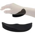 Eutuxia Mouse Wrist Rest Support Pad. Ergonomic Comfortable Design with Silicone Gel. Suitable for Office & Gaming Computer. Support for Playing Games & Office Work with Compact & Non-Slip Mat Black