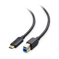Cable Matters Type-C USB 3.1 Type B Cable (USB-C / USB C USB B 3.0 / Type-C USB 3.1 to USB B ) in Black 3.3 Feet