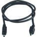 QVS 3ft IEEE1394 FireWire/i.Link 4Pin to 4Pin A/V Black Cable