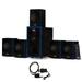 Acoustic Audio AA5102 Bluetooth 5.1 Speaker System with Optical Input Home Theater