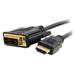 C2G 42514 Black Connector 1 : (1) HDMI Male Connector 2 : (1) DVI-D Single Link Male Male to Male HDMI TO DVI-D DIGITAL VIDEO CABLE