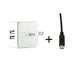 OMNIHIL 2-Port USB Charger w/ USB Cable for Plantronics Voyager 5200 Bluetooth Headset