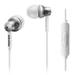 philips she8105sl/27 in-ear headphones with mic silver