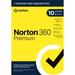 Norton 360 Premium Antivirus Software for 10 Devices 1 Year Subscription PC/Mac/iOS/Android [Card]