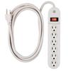 GE 6-Outlet Power Strip with 6 Ft. Cord Twist to Close Safety Outlet Covers