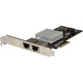 StarTech ST10GPEXNDPI Dual Port Network Card - PCIe 10G / NBASE-T - 5 Speed NIC Card - Intel X550 - 10 Gigabit Ethernet Card - PCIe Network Card