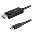 StarTech.com CDP2DP141MBD 3.3 ft. (1m) USB C to DisplayPort 1.4 Cable - Bidirectional - 8K 30 - HBR3 - Thunderbolt 3 - USB Type C Adapter (CDP2DP141MBD)