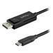 StarTech.com CDP2DP141MBD 3.3 ft. (1m) USB C to DisplayPort 1.4 Cable - Bidirectional - 8K 30 - HBR3 - Thunderbolt 3 - USB Type C Adapter (CDP2DP141MBD)