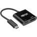 Tripp Lite USB C Adapter Converter 4K HDMI PD Charging USB Type C M/F Black - 6 HDMI/Thunderbolt 3 A/V Cable for Smartphone Chromebook Projector Monitor Tablet MacBook Audio/Video Device