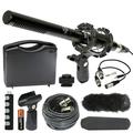 Canon XA30 Camcorder External Microphone Vidpro XM-55 13-Piece Professional Video & Broadcast Unidirectional Condenser Microphone Kit