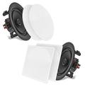 Pyle PDIC56 5.25 Inch 150 Watt In Ceiling Wall Dual Stereo Speakers System Pair