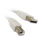 15ft USB Cable for HPÂ® Officejet 6700 Premium e-All-in-One Printer - White / Beige