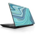 Laptop Notebook Universal Skin Decal Fits 13.3 to 15.6 / Blue Glass Marble Stone Geode