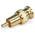 monoprice bnc male to rca male adaptor - gold plated (2 pack)