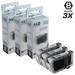 LD Compatible Replacements for Canon 6384B002 / CLI-42BK Set of 3 Black Cartridges for use in Canon PIXMA PRO-100