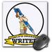 3dRose Funny Worlds Greatest Writer III Occupation Job Cartoon - Mouse Pad 8 by 8-inch (mp_103649_1)