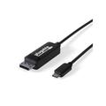 Plugable USB C to DisplayPort Cable 6 feet (1.8m) Up to 4K at 60Hz USB C DisplayPort Cable - Compatible with Thunderbolt and USB-C - Driverless