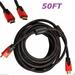 CableVantage PREMIUM HDMI CABLE 50FT For 3D DVD PS3 HDTV XBOX LCD HD TV 1080P Red Mesh High Speed Gold-plated Cord Braided Nylon Cord Gold Tip