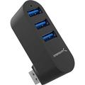 SABRENT Premium 3-Port Aluminum Mini USB 3.0 Hub [90Â°/180Â° Degree Rotatable] (HB-R3MB)