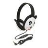 Califone Listening First 2810-PA Over-Ear Stereo Headphones with Inline Volume Control 3.5mm Plug Panda Each