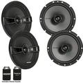 Kicker Speaker Bundle - Two pairs of Kicker 6.75 Inch KS-Series Speakers 44KSC6704