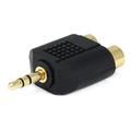 Monoprice 3.5mm TRS Stereo Plug to 2x RCA Jack Splitter Adapter Gold Plated