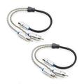 NVX XIX2M - X-Series: 2-pack of 1 Female to 2 Male Y-Adapter RCA Audio Interconnect Cables