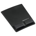 Ergonomic Memory Foam Wrist Support w/Attached Mouse Pad Black