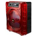 QFX Bluetooth Battery Powered Portable PA Speaker- Red