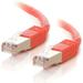 C2G Cat5e Molded Shielded (STP) Network Patch Cable - patch cable - 50 ft - red