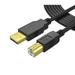 OMNIHIL (15FT) High Speed Gold Plated 2.0 USB Cable for Dell Laser Multifuction and B&W Printers