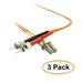 eDragon Fiber Optic Cable LC/ST Multimode Duplex 62.5/125 5 Meter (16.5 Foot) 3 Pack