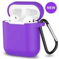 AirPods Case AirPods 2 Case AirPods Protective Soft Silicone Accessories Kit Case for Apple AirPods 1st/2nd Charging Case [Not for Wireless Charging Case] Purple