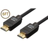 Sanoxy 6ft Premium High Performance HDMI Cable 6ft HDMI to HDMI Gold Plated for 4K TV PS3/PS4 and Xbox 6ft