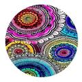 POPCreation Abstract Floral Pattern Round Mouse pads Gaming Mouse Pad 7.87x7.87 inches