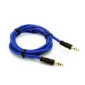 Compatible With LG V50 ThinQ 5G V40 ThinQ V35 ThinQ G8 ThinQ G7 ThinQ - Blue Braided Aux Cable Car Stereo Wire Audio Speaker Cord 3.5mm Aux-in Adapter Auxiliary 3ft Y3G