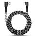 Agoz 4ft L Shape Right Angle USB C Cable Type-C FAST Charger Cord for GoPro Hero11 Hero10 Black Hero9 Hero 8 Hero 7 Hero 6 Hero 5 Black 5 Session Zeus Mini Light GoPro MAX Fusion Karma Grip