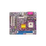 Used-ECS P4VMM2 Version 7.1. Socket 478 P4 motherboard VIA P4M266A chipset FSB 533/400MHz 2 DDR266/200MHz max 2GB UDMA 133 / 100 1 AGP4x 2 PCI 1 CNR slot. On-board audio video 10/10