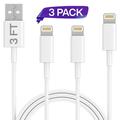 Infinite Power iPhone Charger Lightning Cable Set 3 Pack 3FT USB Cable Compatible with Apple iPhone Xs/Xs Max/XR/X/8/8 Plus/7/7 Plus/6S/6S Plus/Air/Mini/Case Certified Charging & Syncing Cord