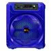 QFX Bluetooth Battery Powered Portable PA Speaker- Blue