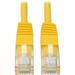 Eaton Tripp Lite Series Cat5e 350 MHz Molded (UTP) Ethernet Cable (RJ45 M/M) PoE Yellow 25 ft. (7.62 m)