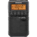 Sangean Portable Pocket Size Digital AM/FM Radio with 7 NOAA Weather Channels & Built-in Speaker and Kubicle Wire Bundle