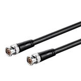 Monoprice HD-SDI RG6 BNC Cable - 0.5 Feet - Black | For Use In HD-Serial Digital Video Transfer Mobile Apps HDTV Upgrades Broadband Facilities - Viper Series
