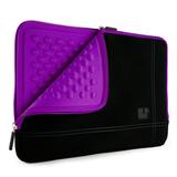 SUMACLIFE Microsuede Compact Padded Carrying Sleeve with Rear Pocket for 12 13 13.3 inch Notebook / Ultrabook / Laptop Devices